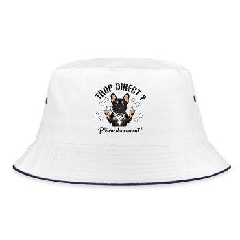 Bouledogue français cool - Bob - blanc/marine - Devant
