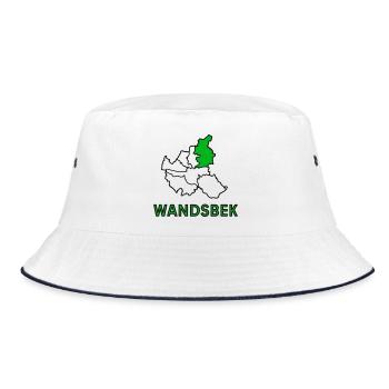 Wandsbek, a district of Hamburg - Bucket Hat - white/navy - Front