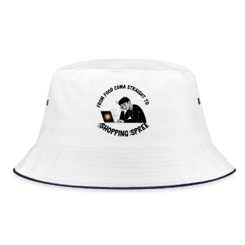 Black Friday Shopping Spree - Bucket Hat - white/navy - Front