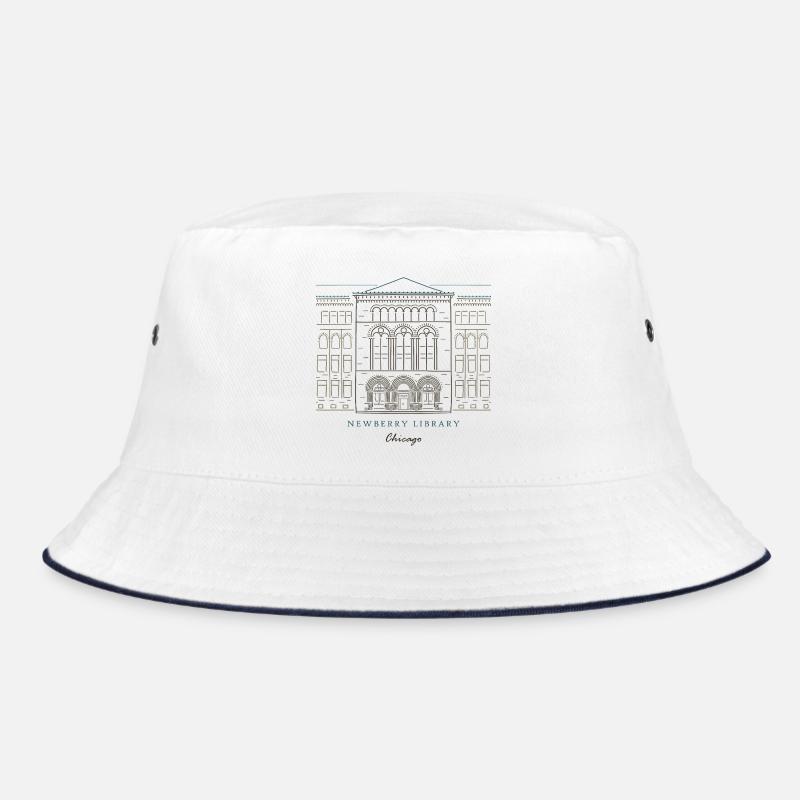 Historisches Bibliotheksgebäude Chicago Bucket Hat