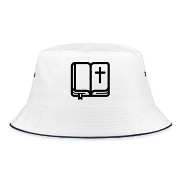 Bible - Bucket Hat - white/navy - Front