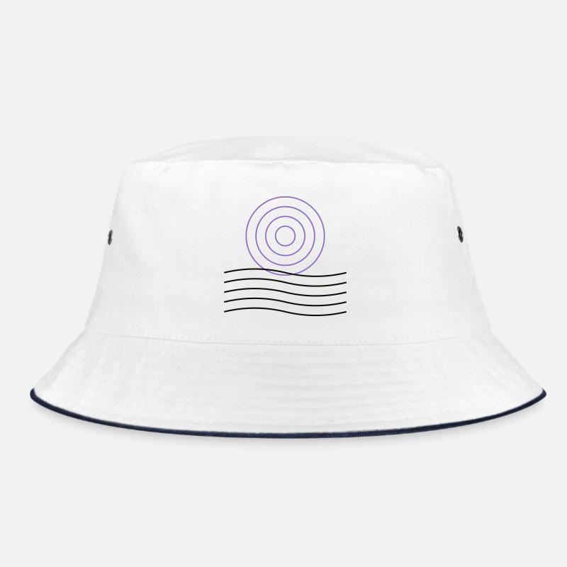 Abstraktes geometrisches Kreisdesign Bucket Hat
