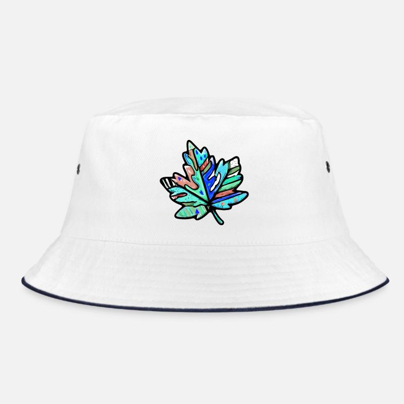 Ahorn Blatt Bunt Symbol Bucket Hat
