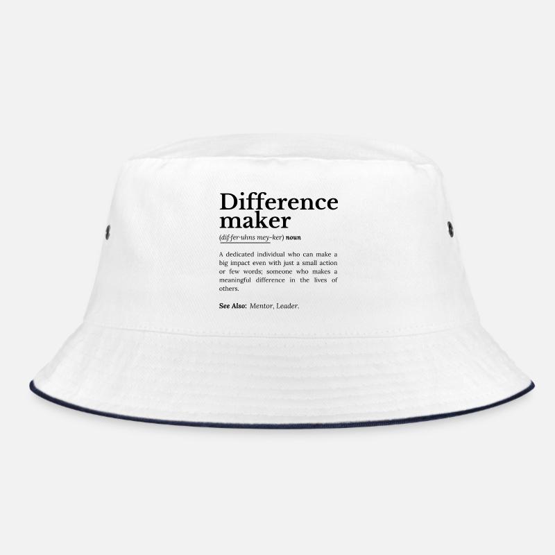 Difference Maker – Citation inspirante - Bob - blanc/marine