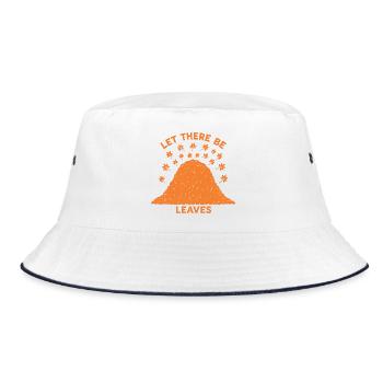 Autumn leaves Autumn leaves Autumn leaves Autumn leaves - Bucket Hat - white/navy - Front