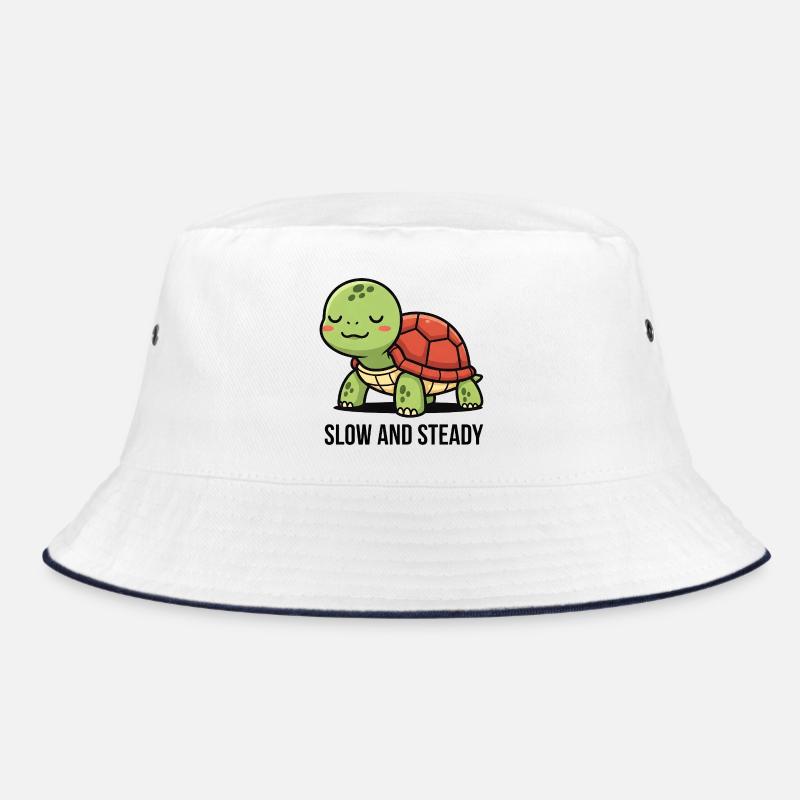 Turtle Slow and Steady Design Bucket Hat