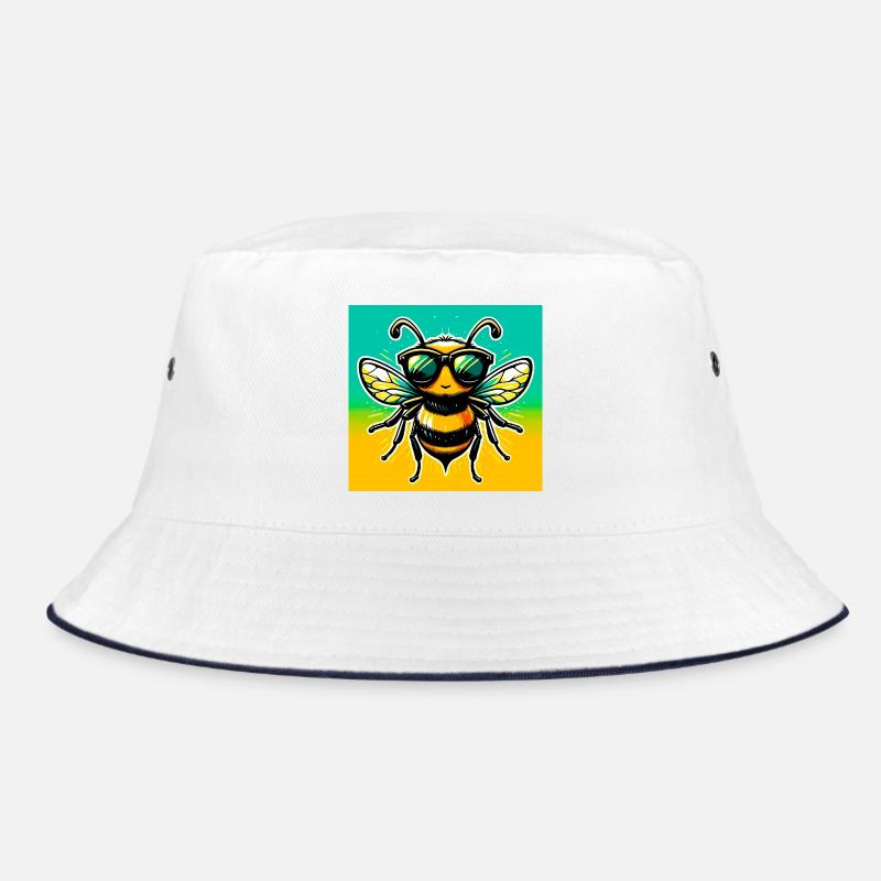 abeille - Bob - blanc/marine