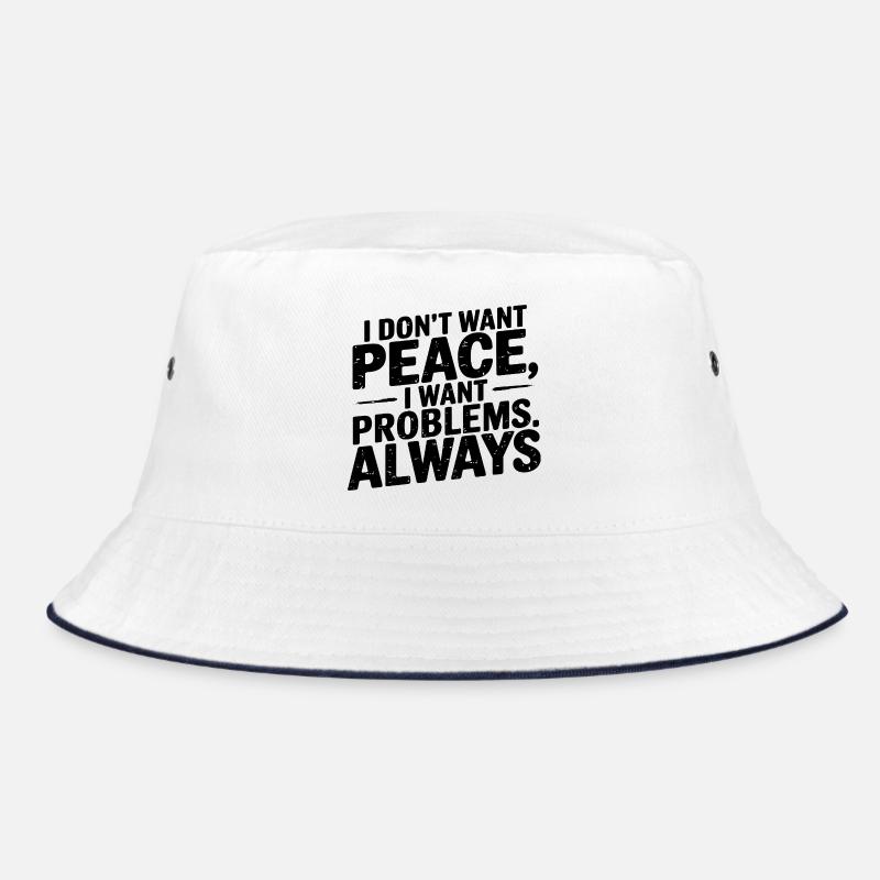 Bold Defiant Quote Design, Funny Meme Saying  Bucket Hat