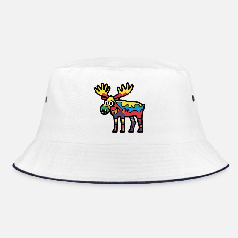 Elch Halloween Comic Lustig Bucket Hat