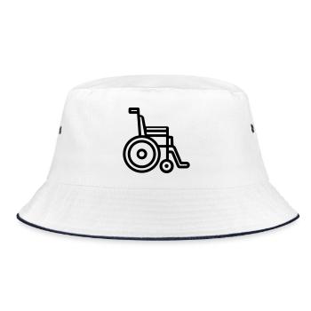 fauteuil roulant - Bob - blanc/marine - Devant