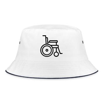 fauteuil roulant - Bob - blanc/marine - Devant