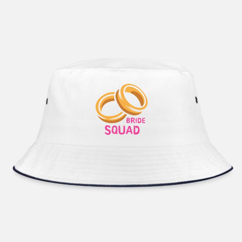 Bride Squad Ringe Junggesellinnenabschied Bucket Hat