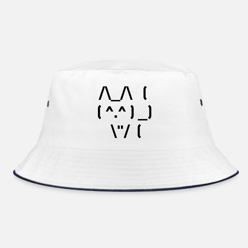 Chat mignon ASCII - Bob - blanc/marine