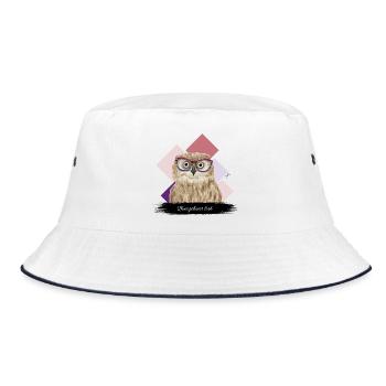 JvG Uhu "Uhungeheier liab." - Bucket Hat - Weiß/Navy - Vorne