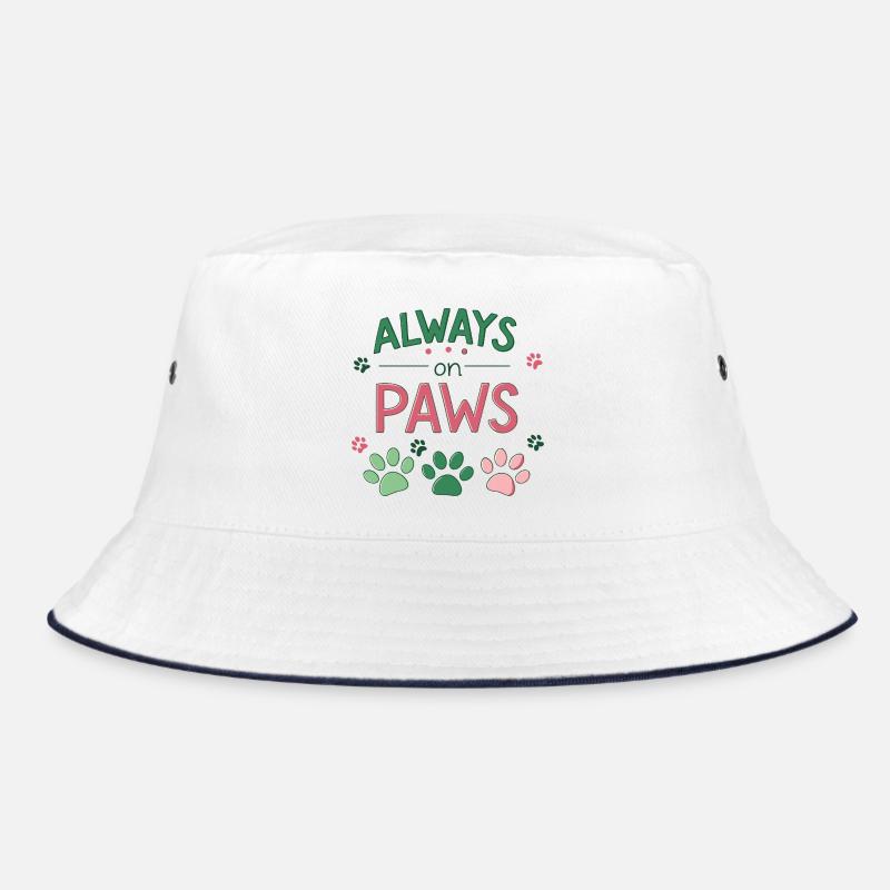 Always on Paws Pastel Green Bucket Hat