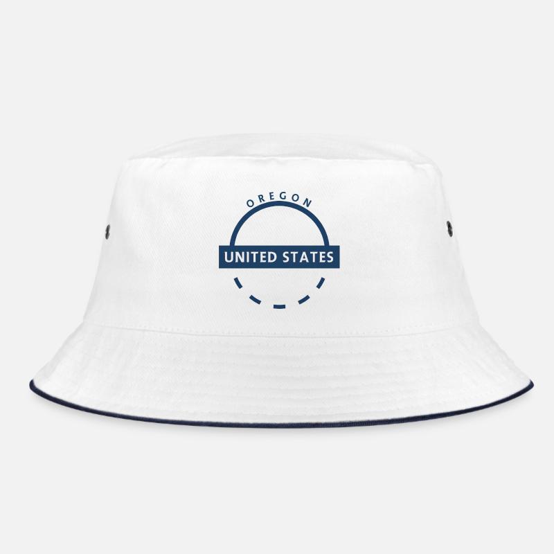 Oregon Round Emblem USA Bucket Hat