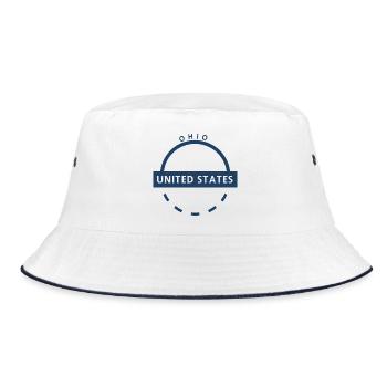 Ohio United States emblem - Bucket Hat - white/navy - Front