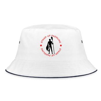 Stand Up Paddling - Bucket Hat - white/navy - Front
