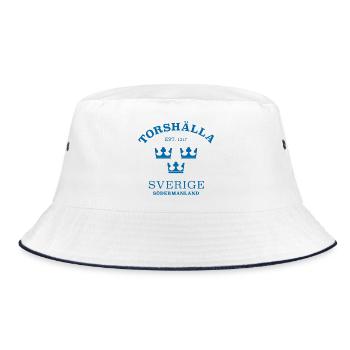 Torshälla Sverige Sweden - Bucket Hat - white/navy - Front