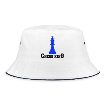 Roi des échecs - Bob - blanc/marine - Devant