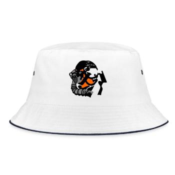 Jet Pilot - Bucket Hat - white/navy - Front