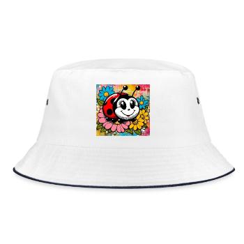 ladybird - Bucket Hat - white/navy - Front