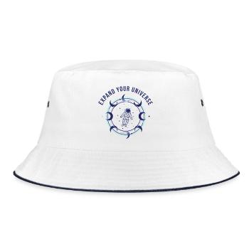 Cosmic vastness - Bucket Hat - white/navy - Front