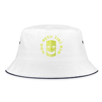 Tiki Bar, T-shirts Mask Retro Design et plus encore - Bob - blanc/marine - Devant