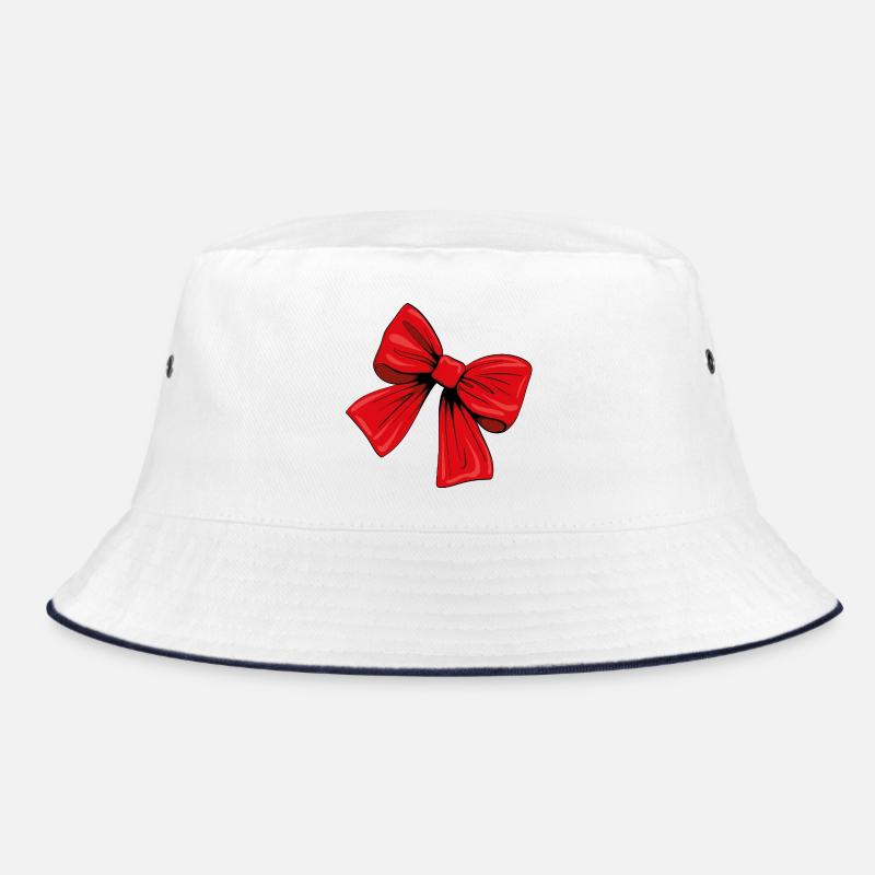 Red ribbon Bucket Hat
