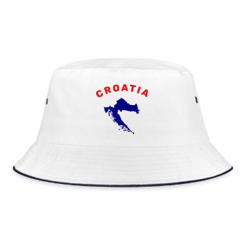 Carte de la Croatie - Bob - blanc/marine - Devant