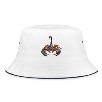 Scorpion - Bucket Hat - white/navy - Front