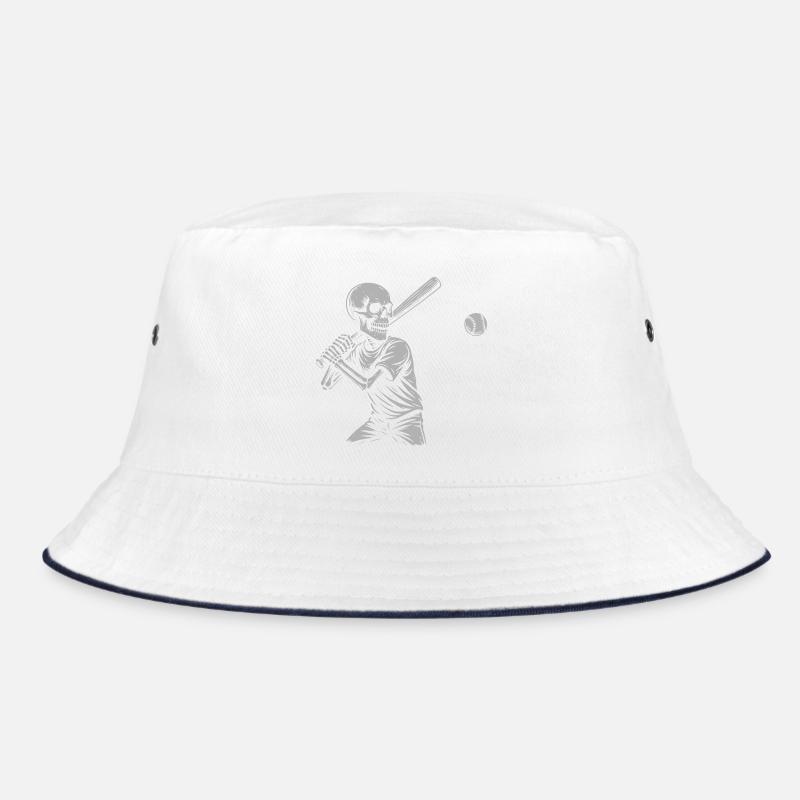 Skelett-Baseball-Schlag Bucket Hat