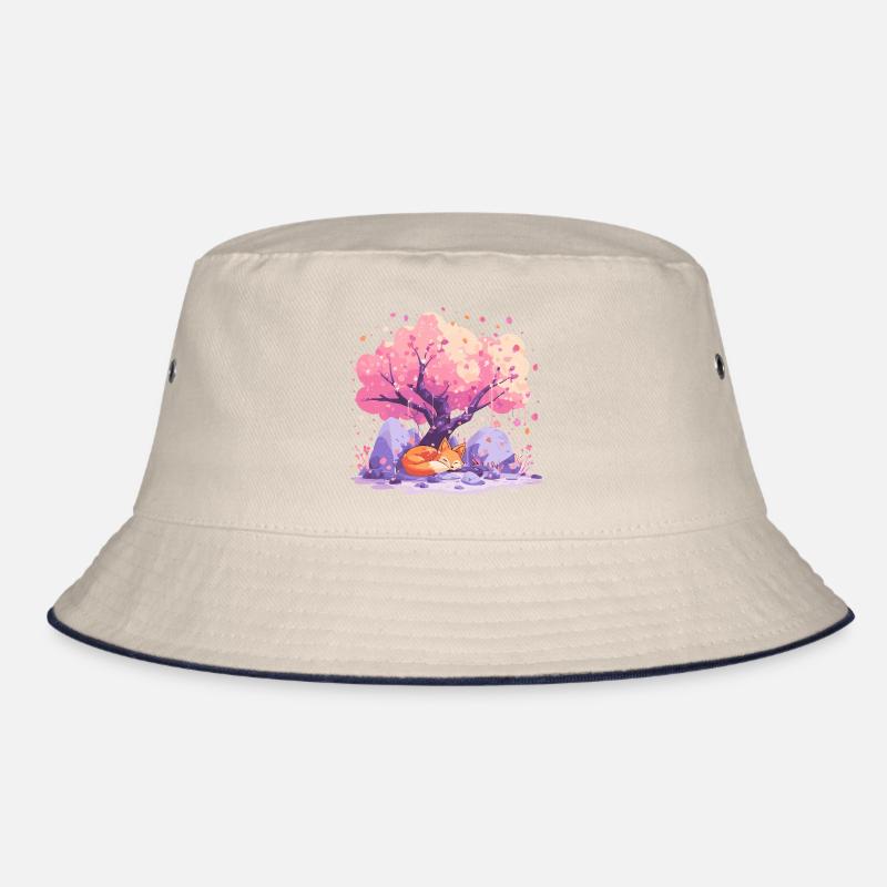 Schlaffuchs unter Kirschbaum Bucket Hat