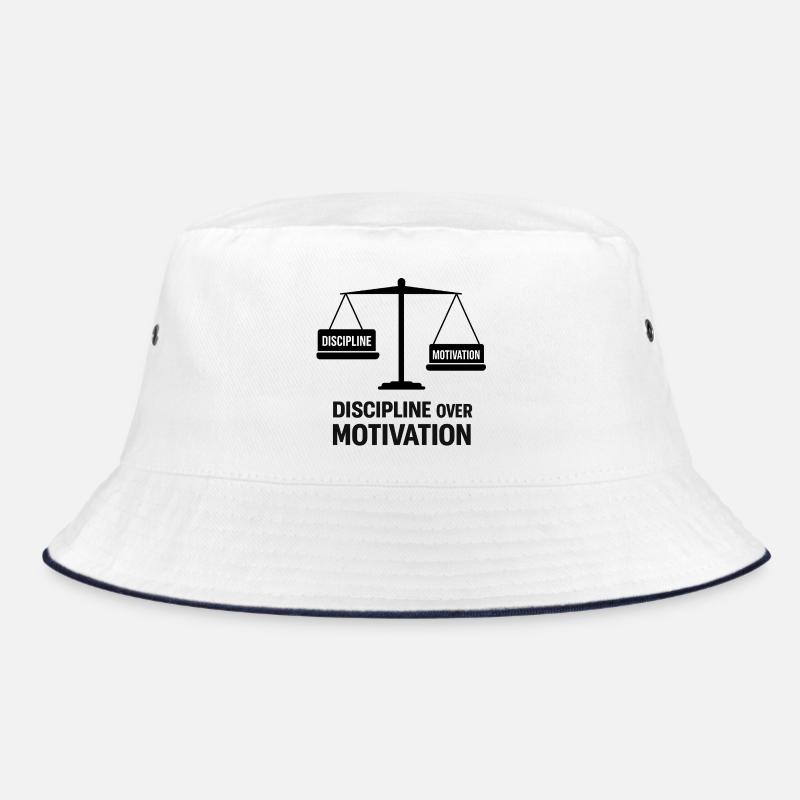 Disziplin über Motivation Bucket Hat