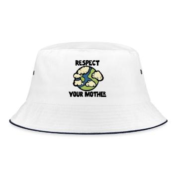 Whimsy Cloud Globe - Bucket Hat - white/navy - Front