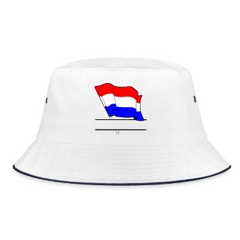 Pavillon des Pays-Bas – Espace de nom - Bob - blanc/marine - Devant
