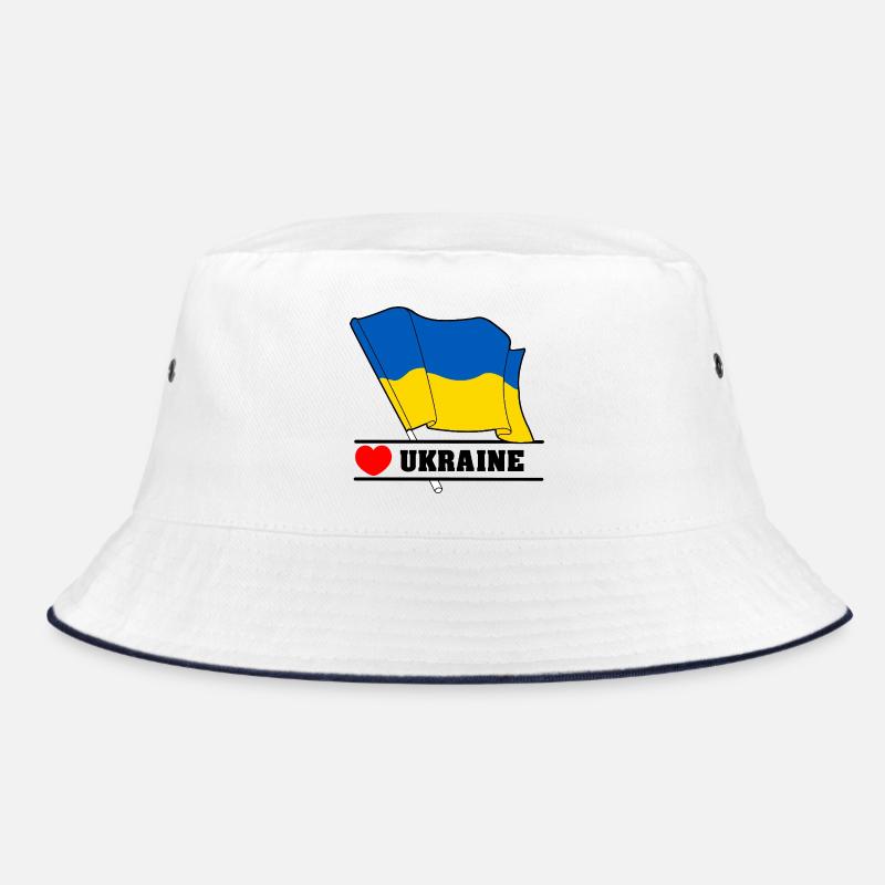 UKRAINE Heart Bucket Hat