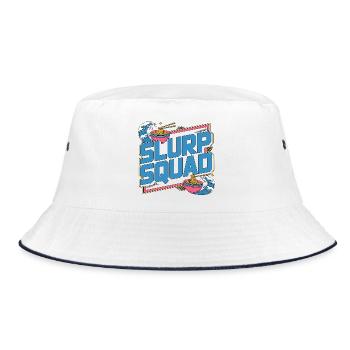 Ramen Slurp Squad Noodle Bowl Loves Japanese Food - Bucket Hat - white/navy - Front