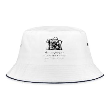 Photography Beyond Techinique - Bucket Hat - white/navy - Front