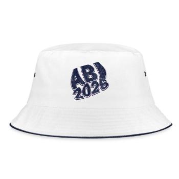 Abitur 2026 - Bucket Hat - white/navy - Front