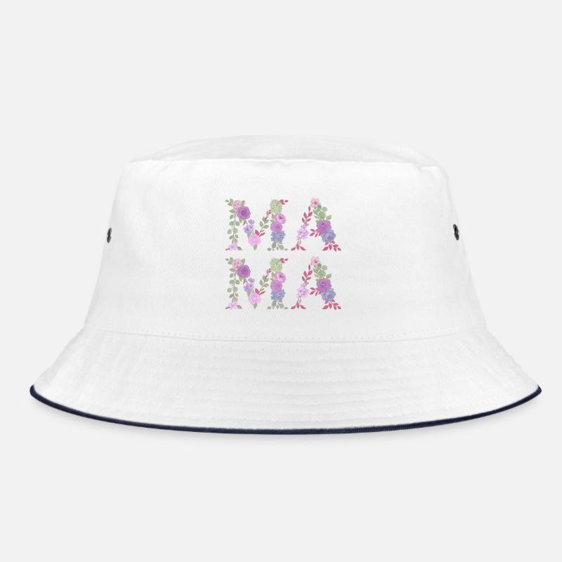 Mama Blumen Floral Schrift Beste Mutter Muttertag Bucket Hat