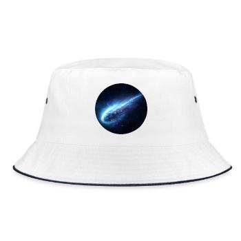 Astronomie Comète Spatiale Queue en Ligne - Bob - blanc/marine - Devant