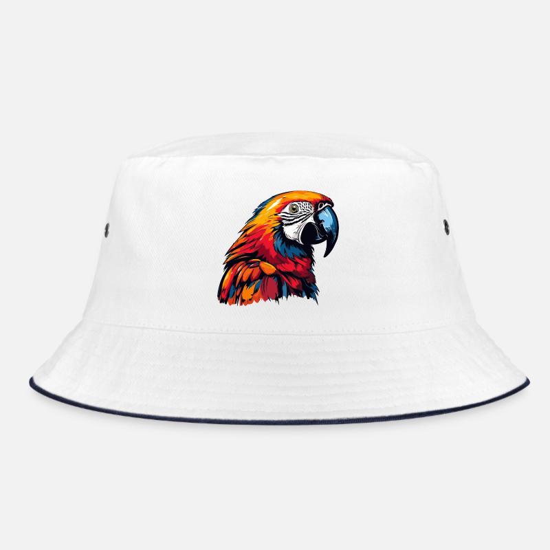 Parrot Animal Comic Bucket Hat