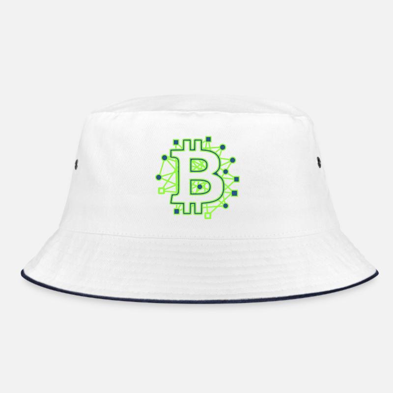 Bitcoin Platine Circuit Tech Krypto Bucket Hat