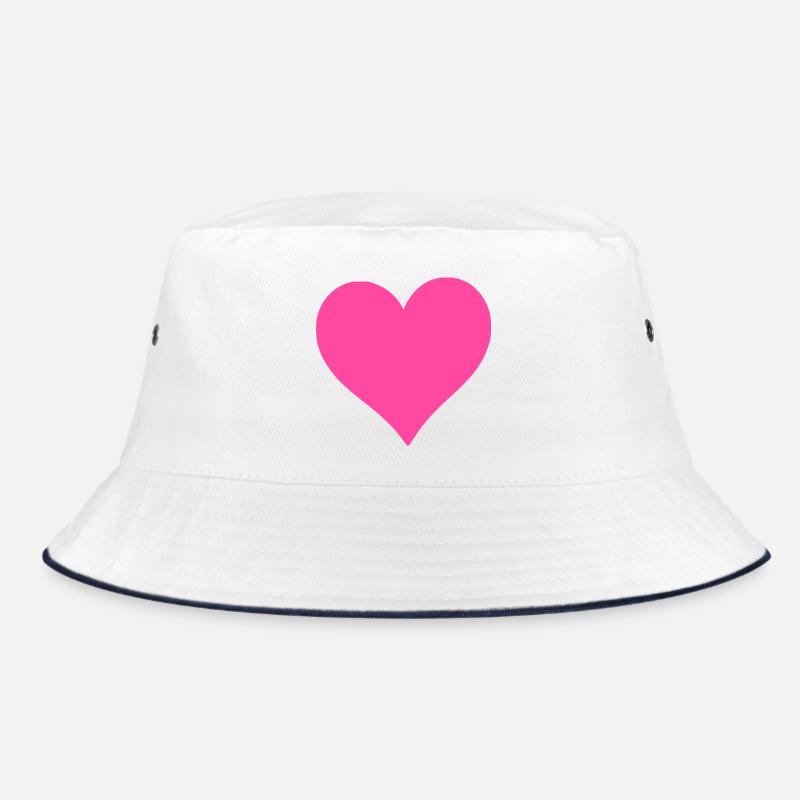 Herz pink Herz rosa Geschenk Valentinstag Bucket Hat