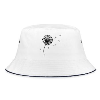 SAMILA-LAI Pusti - The Original by heavenlygoods - Bucket Hat - white/navy - Front