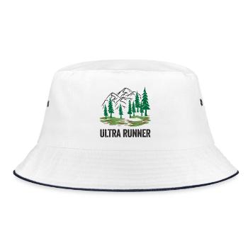 Ultra Runner - Bucket Hat - white/navy - Front