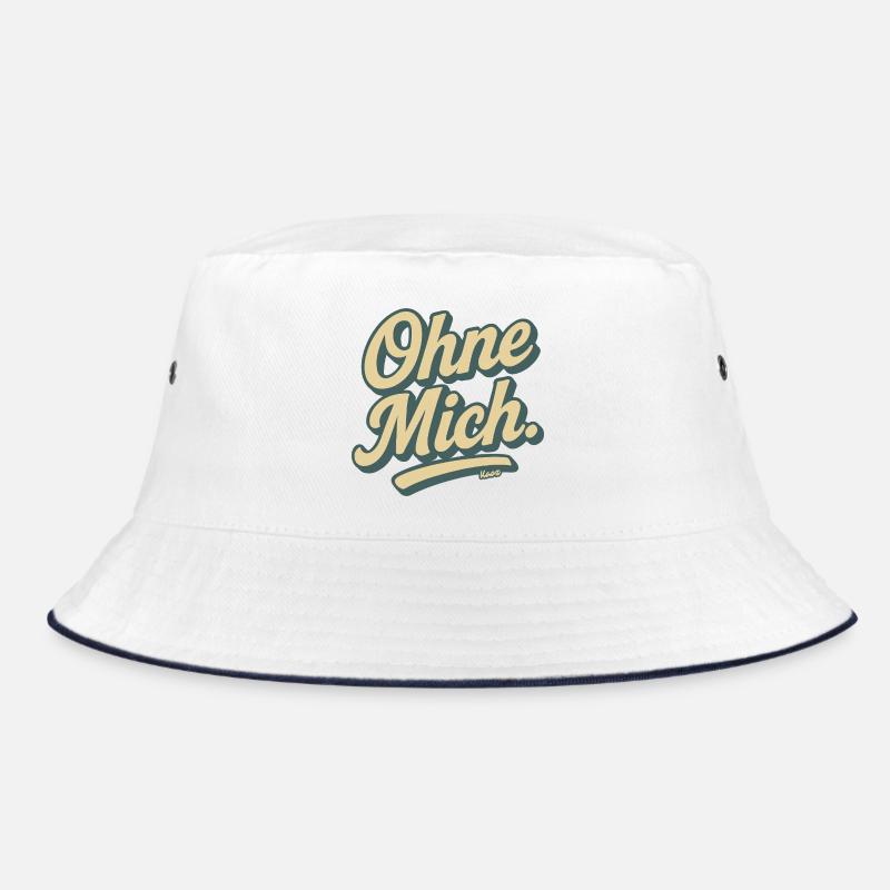Ohne Mich Retro Script Bucket Hat