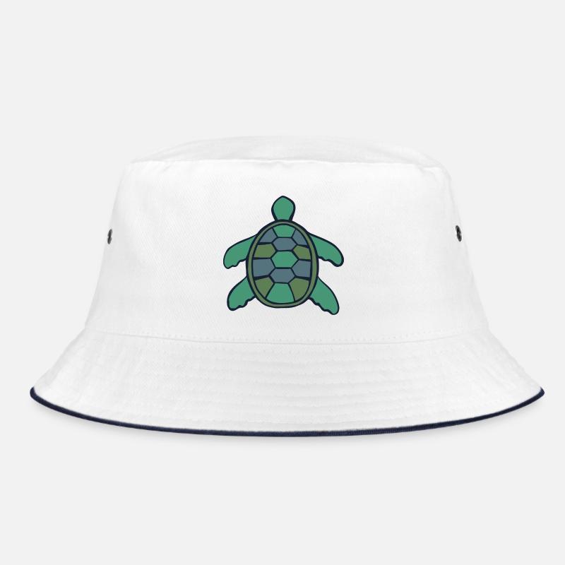 Geometric Shell Turtle Bucket Hat