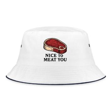 Nice to Meat You Steak Design - Bob - blanc/marine - Devant